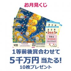 日替わり懸賞（お月見くじ  10枚）の画像