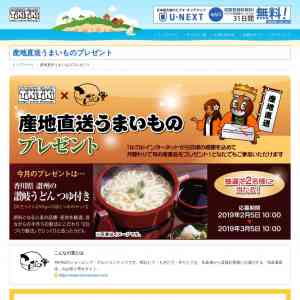 「香川県の名産「讃岐うどん」半生うどんとつゆのセット」の画像