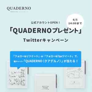 「電子ペーパー「クアデルノ」」の画像