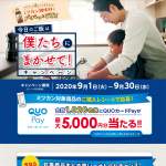 「QUOカードPay（最大5,000円分）」の画像