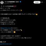 「Amazonギフト券、宿泊券ペアチケット、日帰り入浴券、オリジナルグッズ」の画像