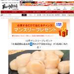 「北海道猿払産お刺身用ホタテ貝柱400g」の画像