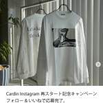「Cardin オリジナルTシャツ&CAPプレゼント」の画像