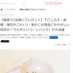 「しっかり口が開くマルチシリコーンバッグ 1000ml」の画像